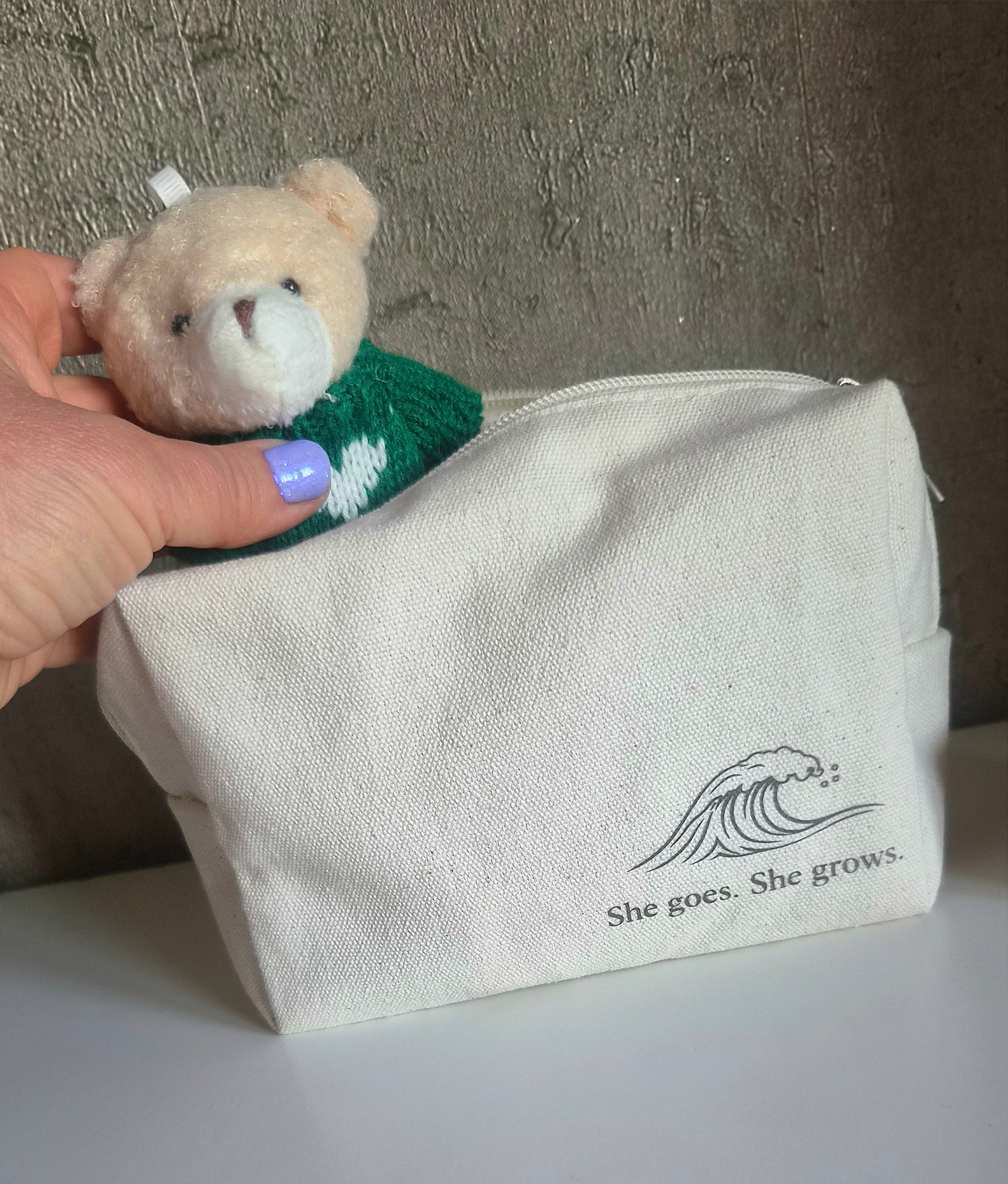 Wave Everyday Mini Pouch - Natural Cream