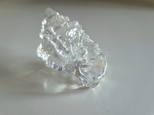 Glass Seashell Ornament - Coastal Home Decor Clear